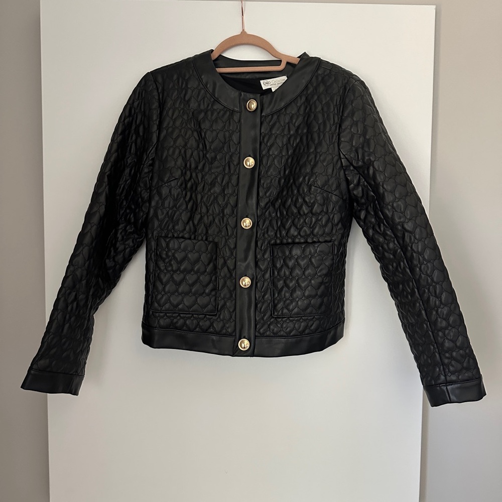 Faux Leather Blazer Jacket – Cato Collection (Limited Edition)